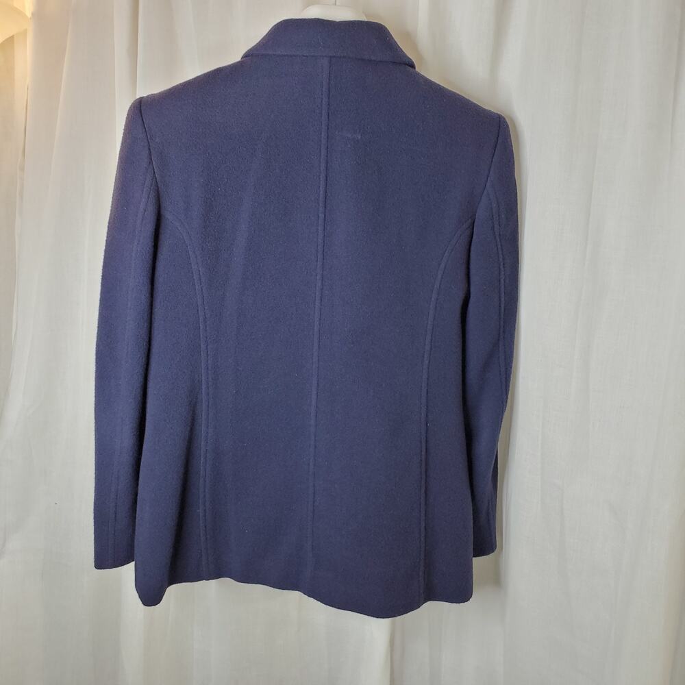Land's End Navy Lambswool Blazer Size 10 - Picture 7 of 7